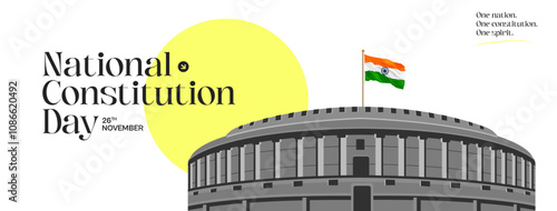 National Constitution Day and Constitution Day of India Social Media Post