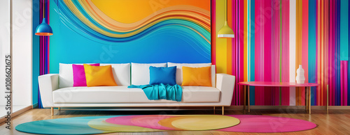 Wallpaper Mural abstract rainbow background Torontodigital.ca