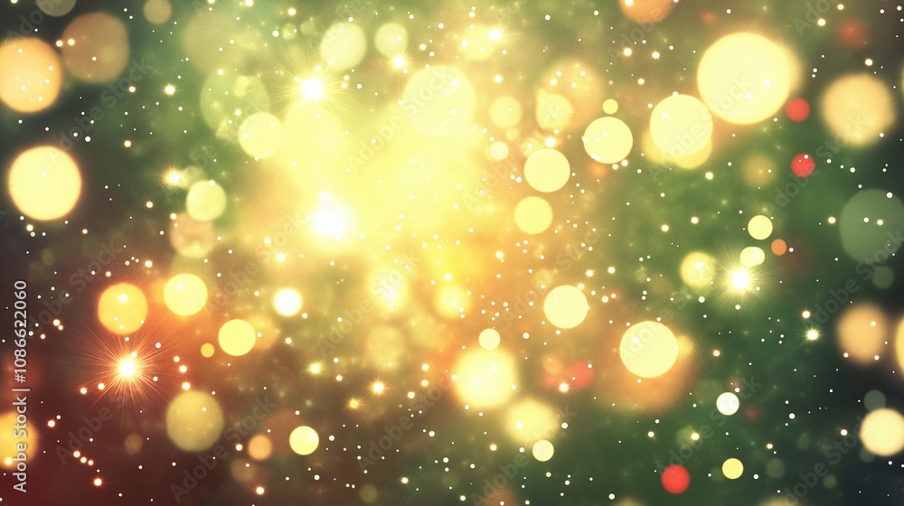 Modern Abstract Illustration with Sparkling Lights Modern Abstract Illustration with Sparkling Lights