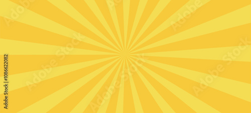 Wallpaper Mural Vector sunburst background with rays and burst of light. Retro radial pattern with sunshine and yellow glow. Bright, abstract design with a sunny texture. Torontodigital.ca