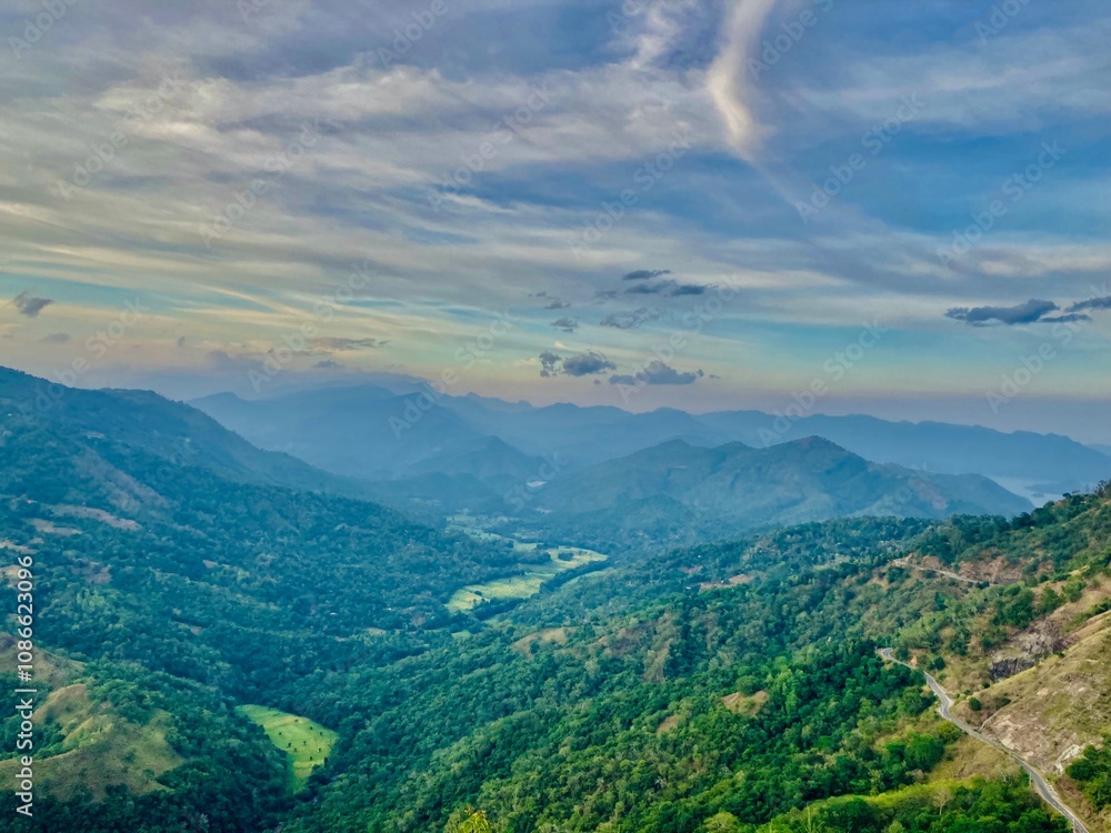 Fototapeta premium landscape with clouds