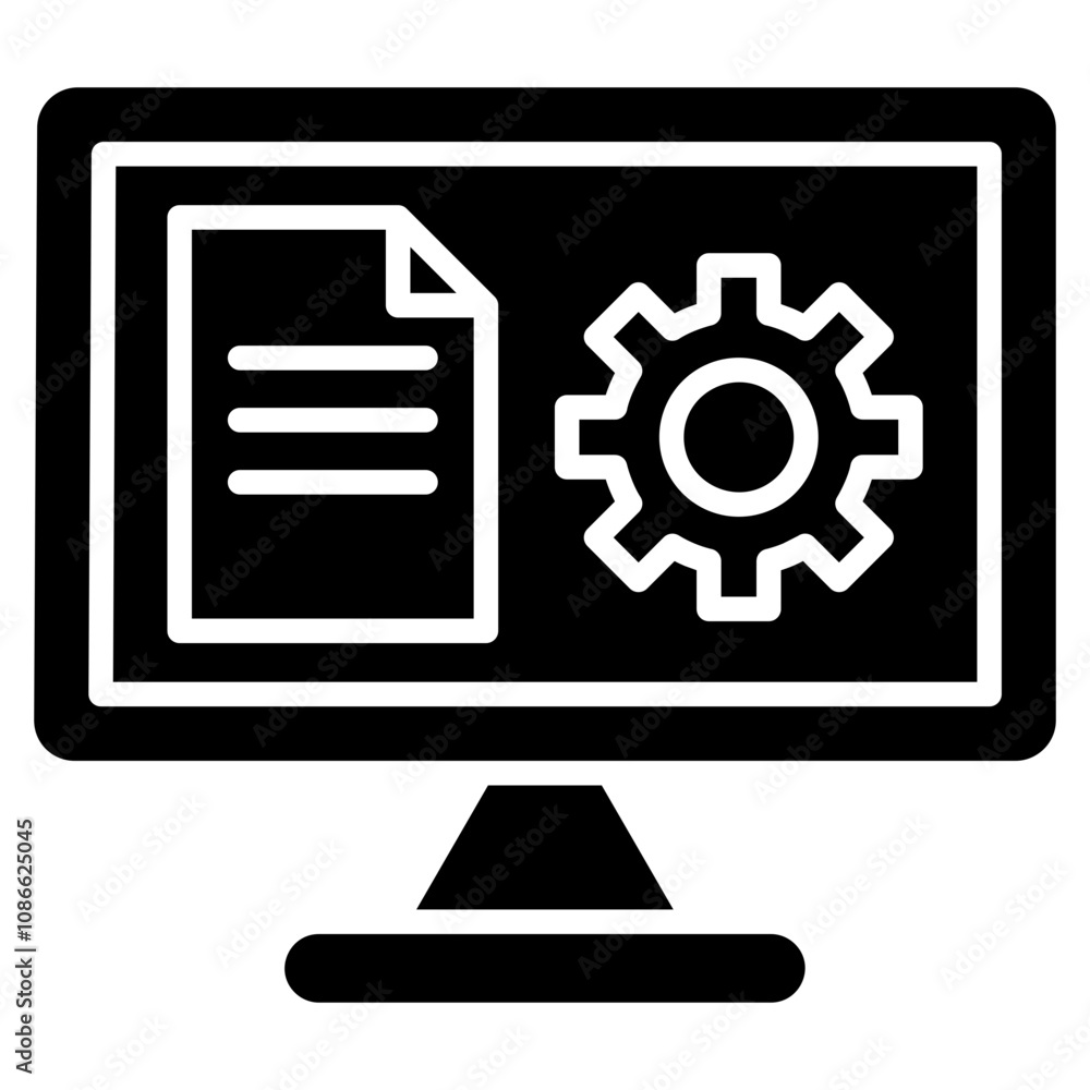 Document Management Icon Element For Design Document Management Icon Element For Design