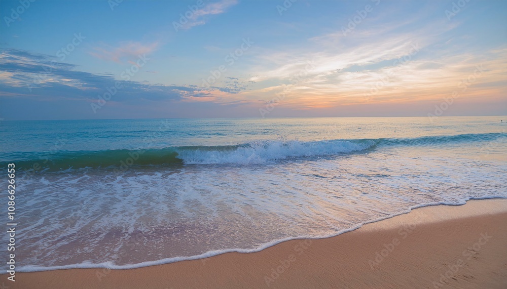 Obraz premium sunset over the beach
