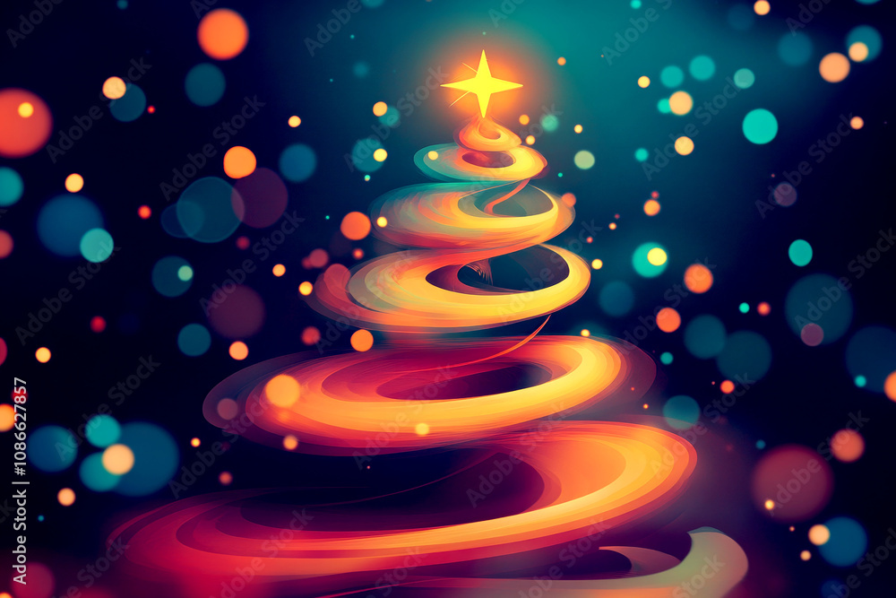 Glowing Christmas Tree with Star Topper Glowing Christmas Tree with Star Topper