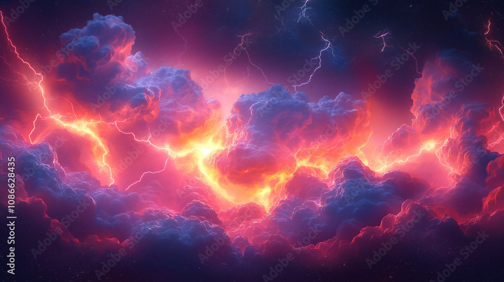 Brown, turbulent sky with dark-hued clouds and striking lightning, capturing a dramatic and intense stormy atmosphere, perfect for weather, nature, or dramatic themes. Brown, turbulent sky with dark-hued clouds and striking lightning, capturing a dramatic and intense stormy atmosphere, perfect for weather, nature, or dramatic themes.