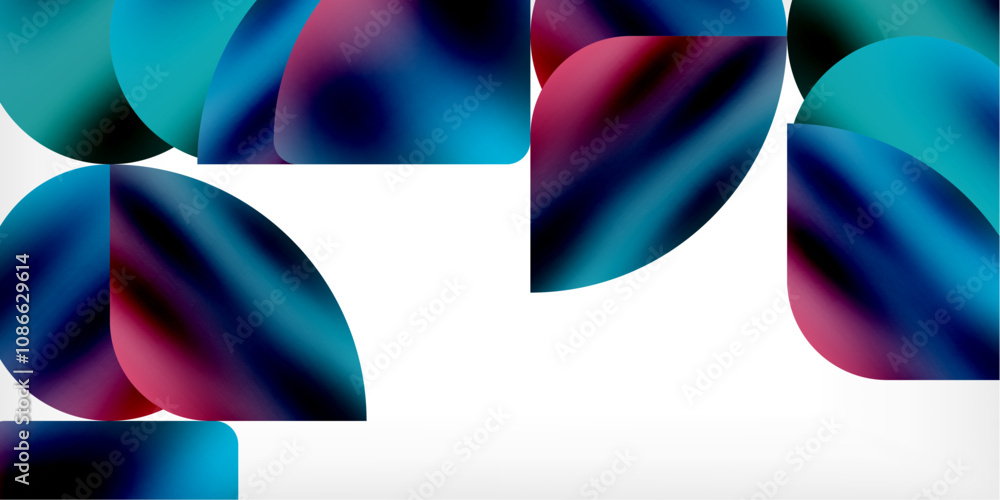 Bright circles with shadows abstract background Bright circles with shadows abstract background