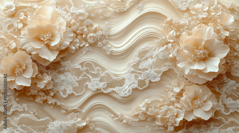 A delicate lace texture with intricate patterns, showcasing soft, detailed designs, perfect for fashion, wedding, and vintage-themed projects. A delicate lace texture with intricate patterns, showcasing soft, detailed designs, perfect for fashion, wedding, and vintage-themed projects.