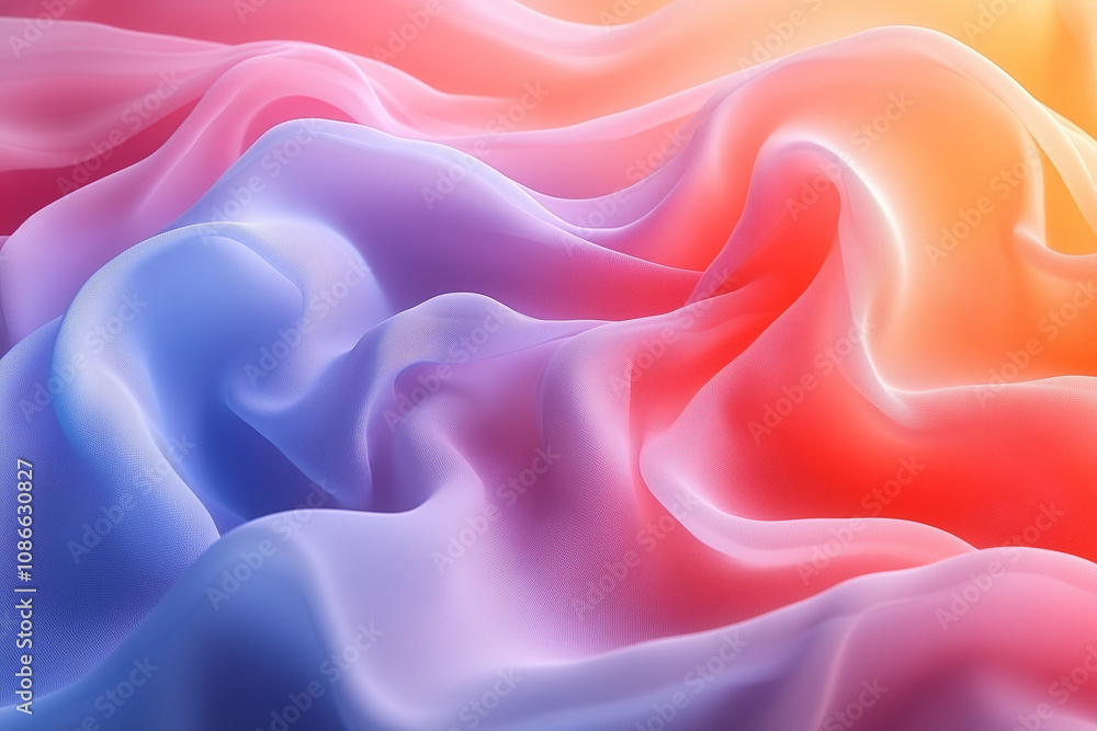 Abstract pastel waves with glowing gradient in soft textures Abstract pastel waves with glowing gradient in soft textures