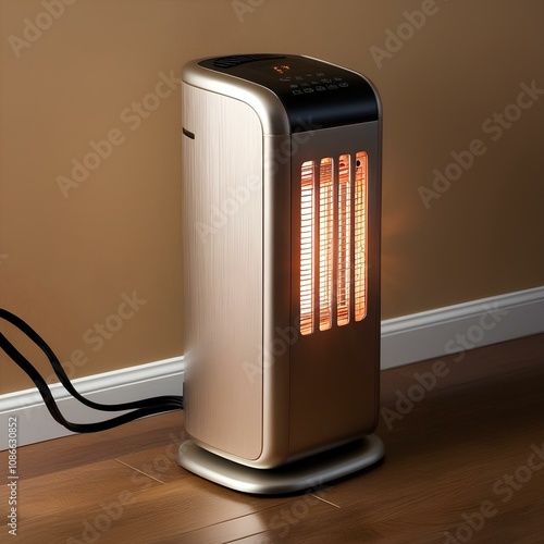 Electric room heater, automatic high and low heat system, amazing design.