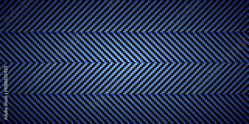 Black and blue diagonal carbon fiber seamless texture pattern vector illustration. Textile fabric, car tuning or cloth macro seamless kevlar crisscross texture background.