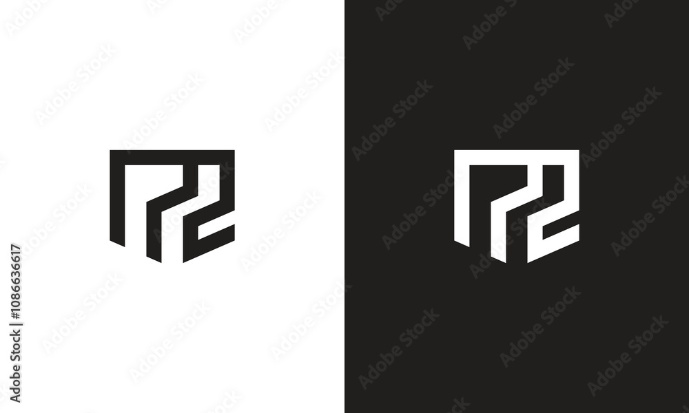 PZ logo, monogram unique logo, black and white logo, premium elegant logo, letter PZ Vector PZ logo, monogram unique logo, black and white logo, premium elegant logo, letter PZ Vector