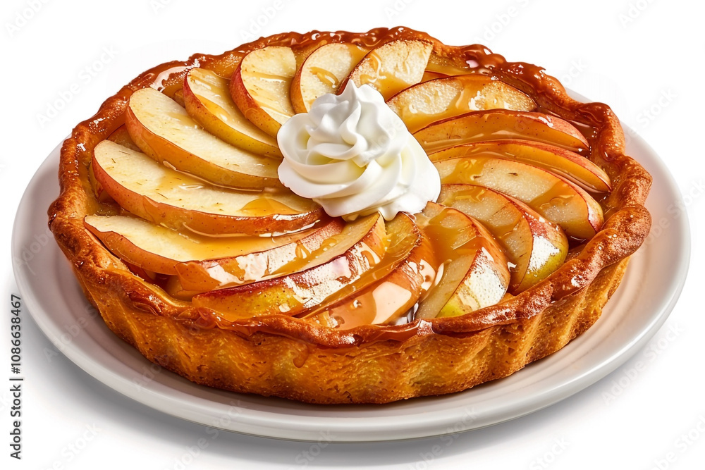 Caramelized Apple Tart with Thinly Sliced Apples Caramelized Apple Tart with Thinly Sliced Apples