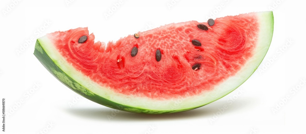 Watermelon Slice on White Background Watermelon Slice on White Background