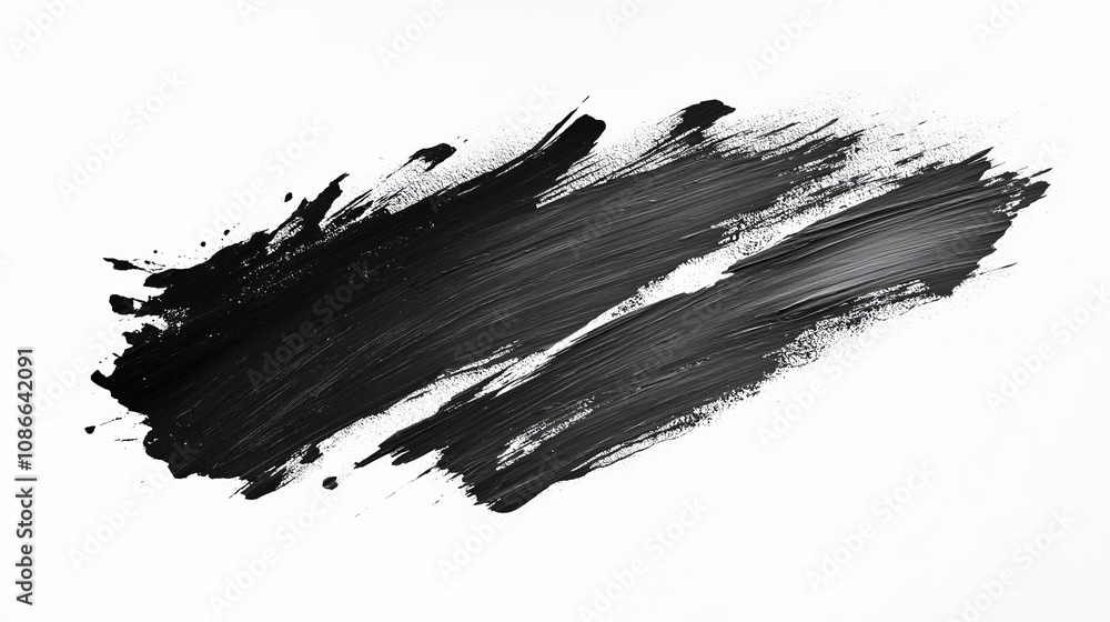 Clay or charcoal face mask stroke isolated on white Clay or charcoal face mask stroke isolated on white