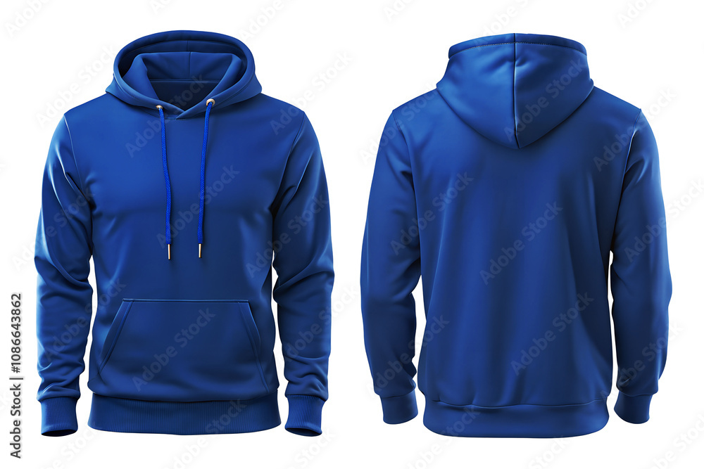 custom made wallpaper toronto digitalClassic Blue Hoodie Mockup - Blank Template for Custom Apparel Designs, Blank blue hoodie in front and back view