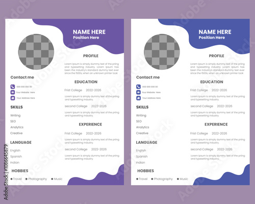  Curriculum vitae template