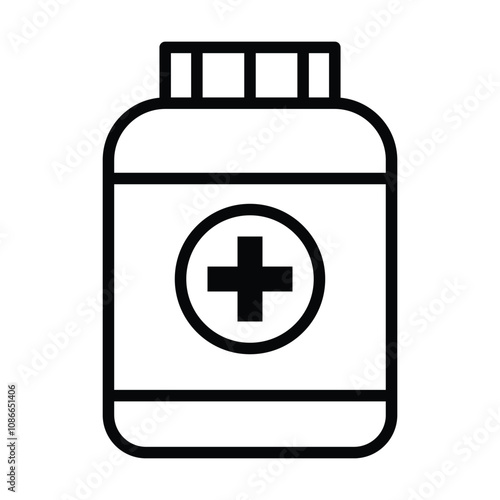 drug icon vector on white background