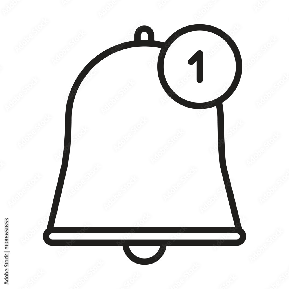 notification icon vector on white background notification icon vector on white background