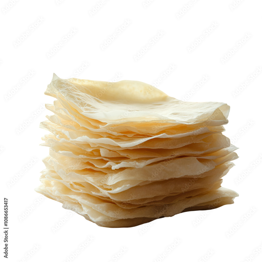 Sheets of parchment paper stacked, isolated on a pure white background. PNG transparent. Sheets of parchment paper stacked, isolated on a pure white background. PNG transparent.