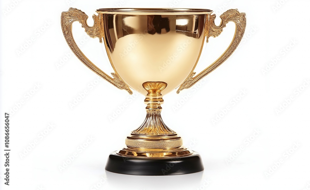 Fototapeta premium classic trophy, isolated on white background