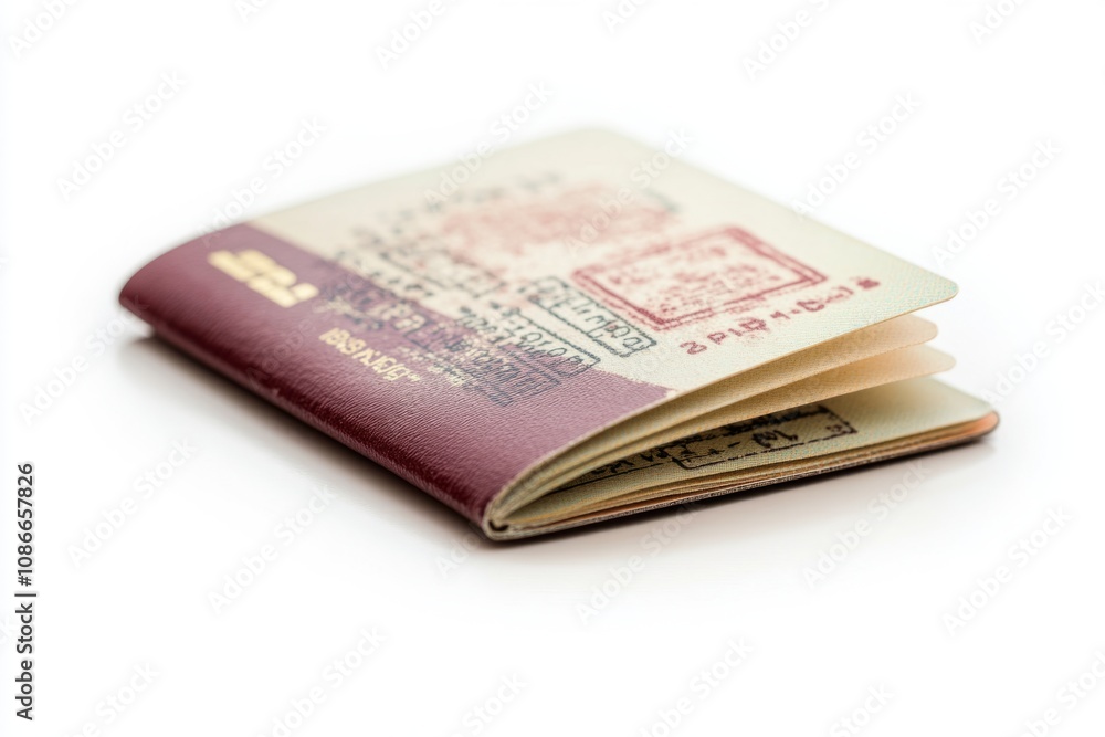 A modern passport with a stylish cover. This image showcases the importance of travel documentation. Capturing adventure and identity. Generative AI A modern passport with a stylish cover. This image showcases the importance of travel documentation. Capturing adventure and identity. Generative AI