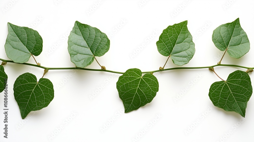 Fototapeta premium Set of tropical leaves isolated on white background. Tropical leaves exotic foliage.