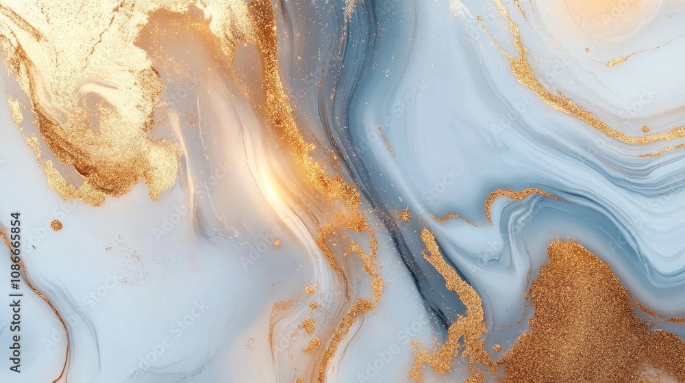 Elegant white and gold marble texture with swirling patterns and shimmering accents, perfect for backgrounds and design projects. Elegant white and gold marble texture with swirling patterns and shimmering accents, perfect for backgrounds and design projects.