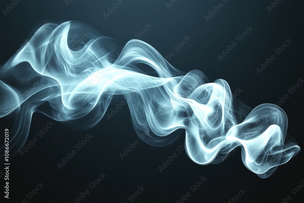 Delicate wisps of smoke rising softly with smooth edges, creating an ethereal and realistic effect isolated on a transparent background Delicate wisps of smoke rising softly with smooth edges, creating an ethereal and realistic effect isolated on a transparent background