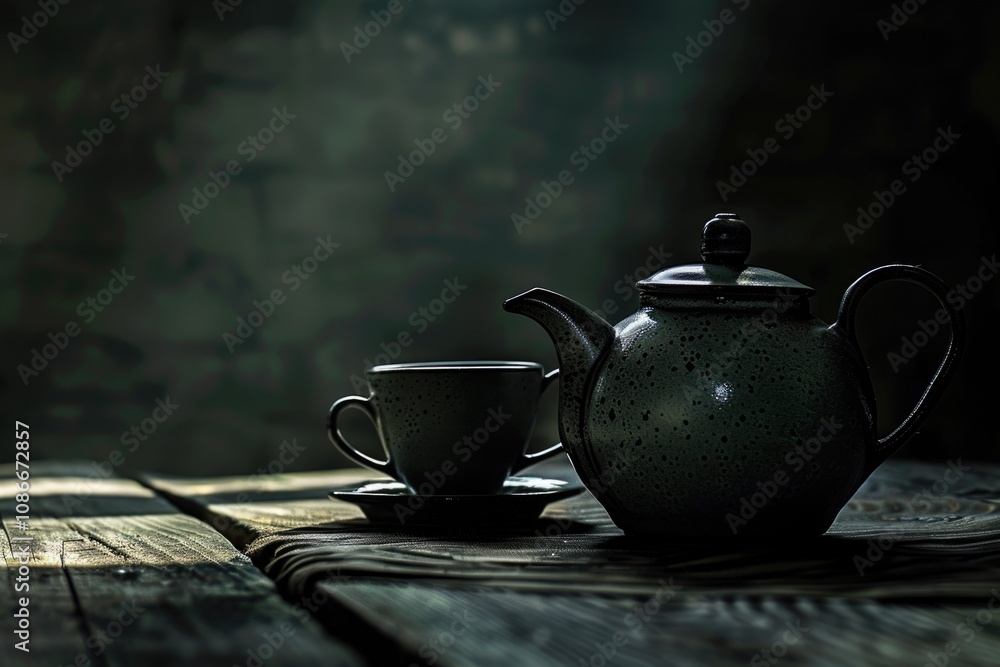 Cup of tea Cup of tea and teapot black background Cup of tea Cup of tea Cup of tea and teapot black background Cup of tea