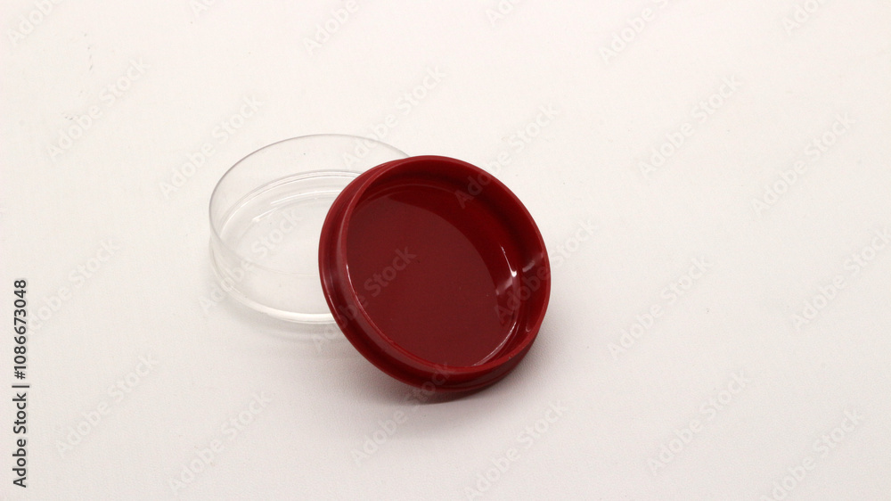 Isolated badge or pin storage container Isolated badge or pin storage container