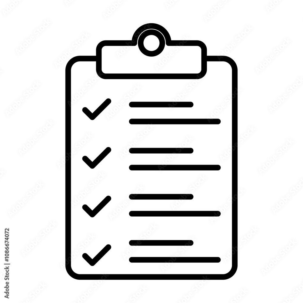 List icon linear logo isolated List icon linear logo isolated