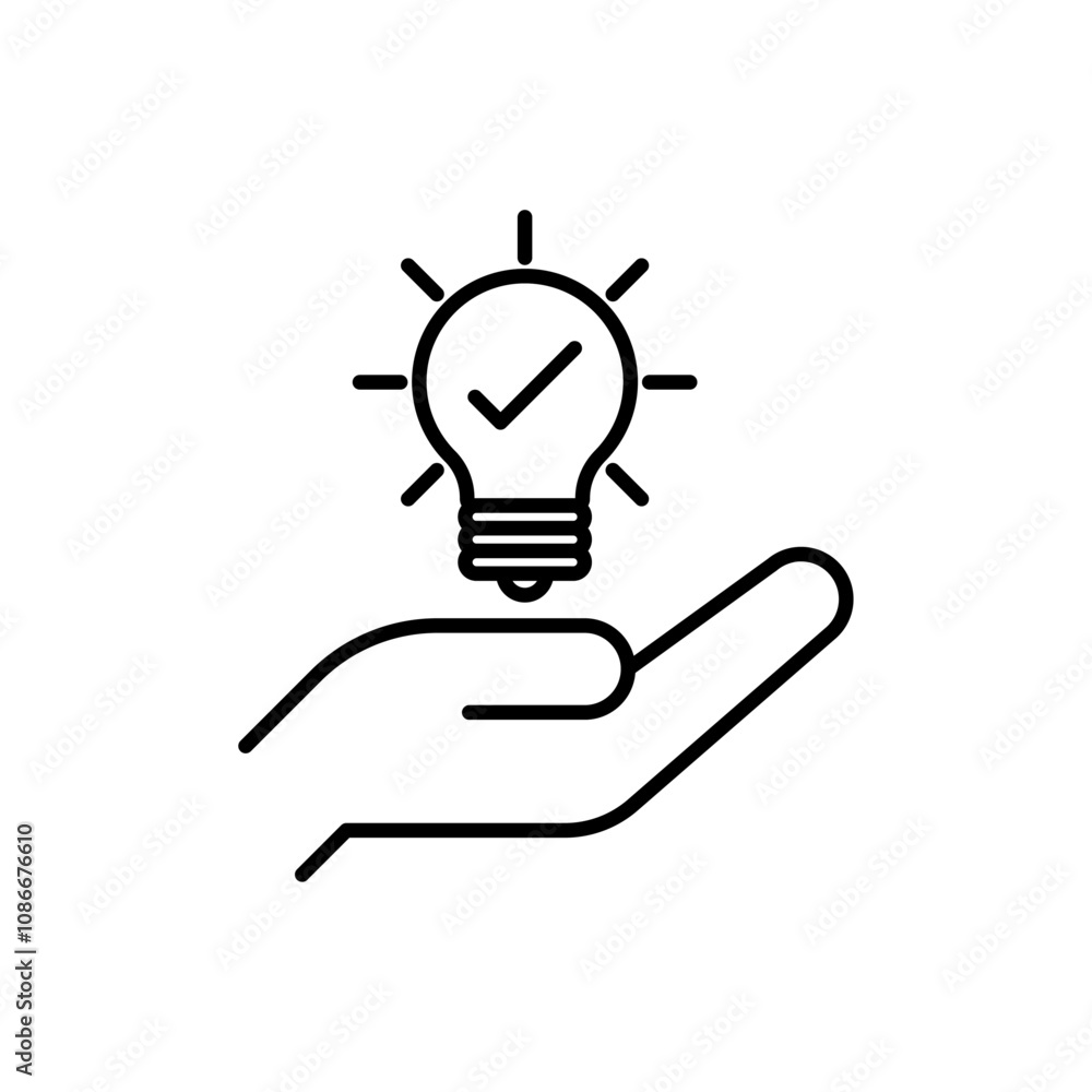 Solution icon linear logo isolated Solution icon linear logo isolated