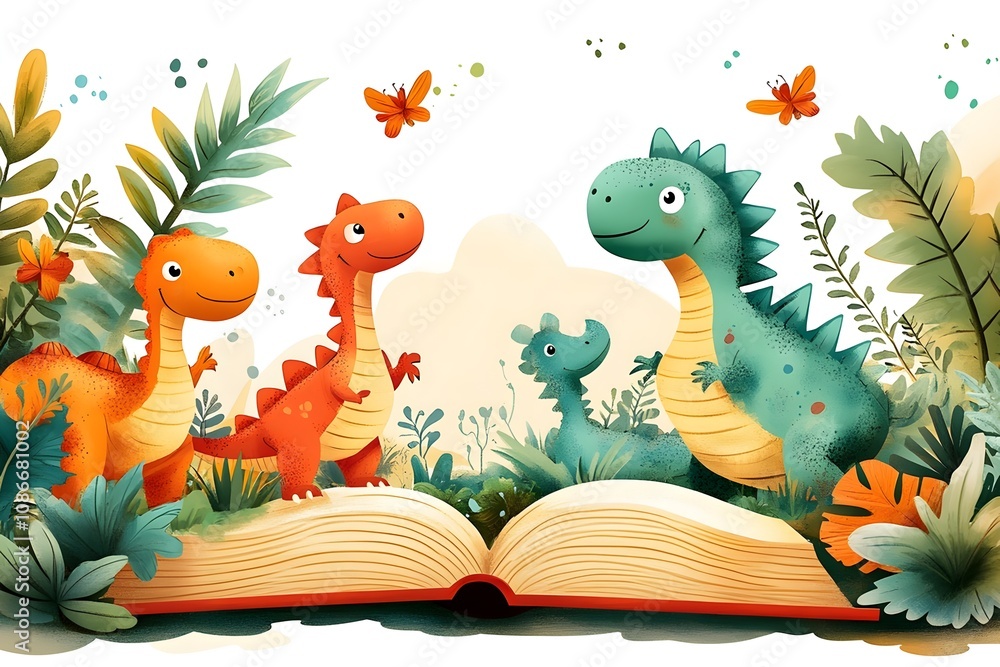 Naklejka premium KDP book Cover desig education ideas color image text flower vector concepts & topics illustration technique, book horizontal, rainbow people child childhood tree boys concepts creativity print design