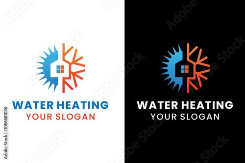 Water Heating Logo Design