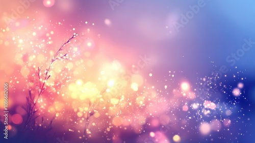 Vibrant festive background with sparkling lights and a soft bokeh effect, perfect for celebrations, birthdays, and seasonal events.