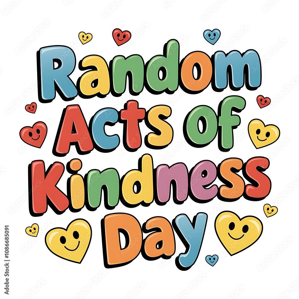 Random Acts Of Kindness Day Colorful Design Random Acts Of Kindness Day Colorful Design