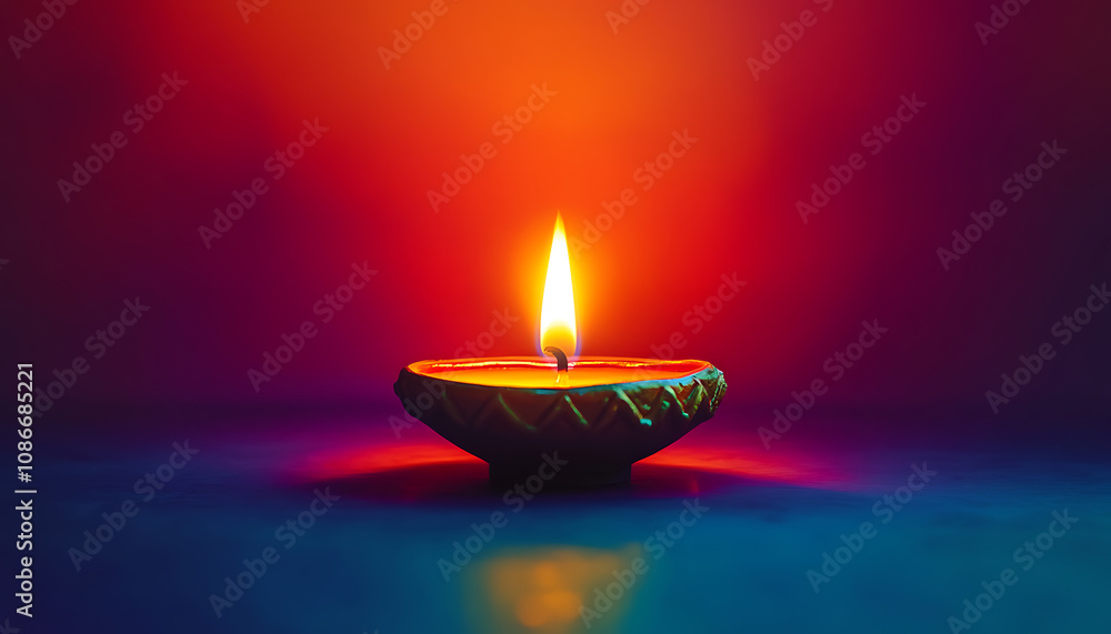 vibrant festive gradient background with diwali diya glowing lit candle lamp hindu festival celebration concept vibrant festive gradient background with diwali diya glowing lit candle lamp hindu festival celebration concept