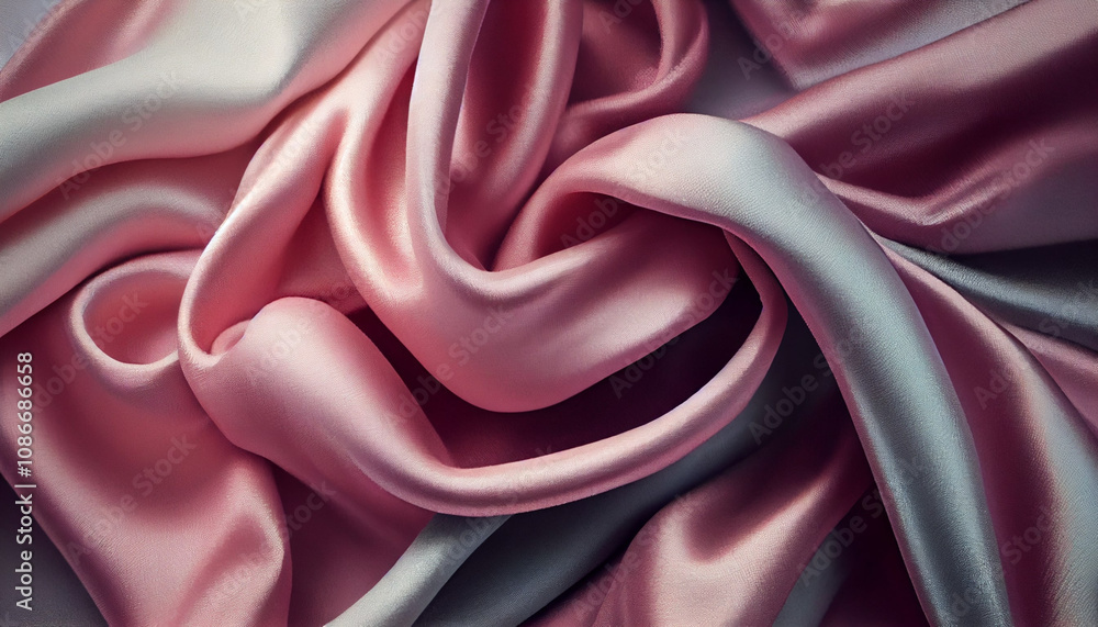 Abstract beautiful silky chiffon texture, luxury liquid wavy satin cloth, soft fabric. Generative AI Abstract beautiful silky chiffon texture, luxury liquid wavy satin cloth, soft fabric. Generative AI