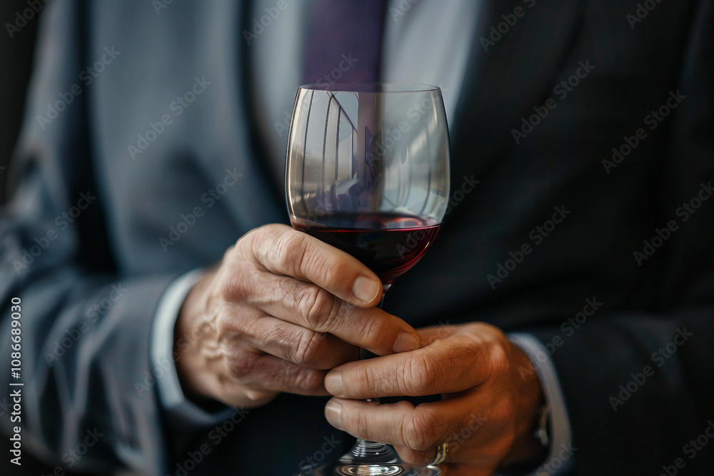 Generative AI image sommelier pouring wine into glasses during formal tasting event in luxurious restaurant wine storage winery Generative AI image sommelier pouring wine into glasses during formal tasting event in luxurious restaurant wine storage winery