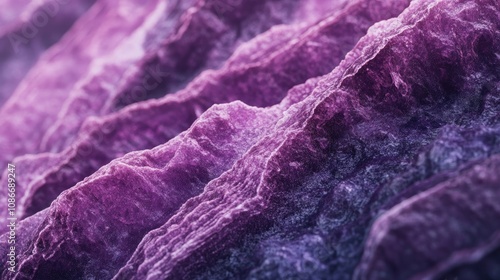 Close-up macro shot showcasing the intricate textures and vibrant purple hues of lepidolite mineral stone layers.