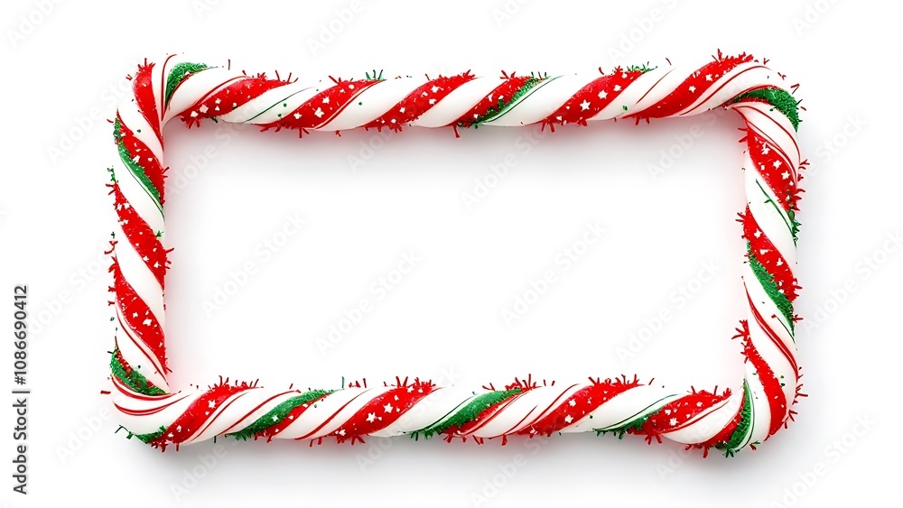 Candy Cane Border, Perfect for Holiday Designs Candy Cane Border, Perfect for Holiday Designs