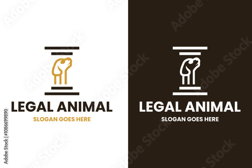 Legal Pet animal Logo Design