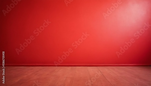 empty room with red wall 3d red rendered empty room with wood floor apartment, furniture, indoor, sofa, modern, design, red, 6 photo