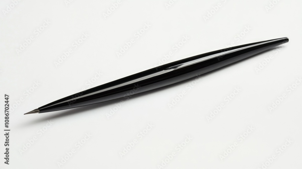 Sleek and Elegant Black Pen on White Background, Perfect for Office, School, Writing, and Creative Projects, Showcasing Modern Design and Functionality Sleek and Elegant Black Pen on White Background, Perfect for Office, School, Writing, and Creative Projects, Showcasing Modern Design and Functionality