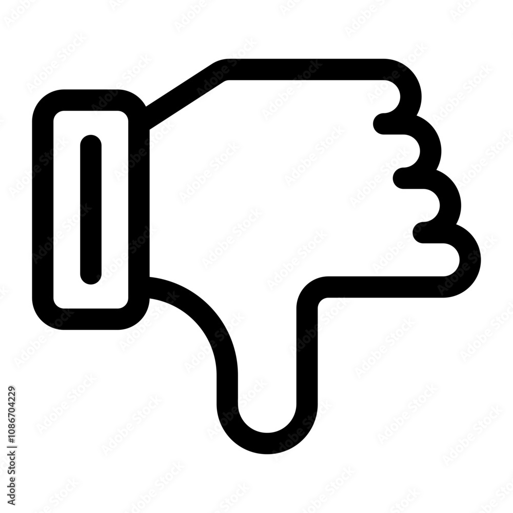 thumbs down negative disapprove criticism feedback 