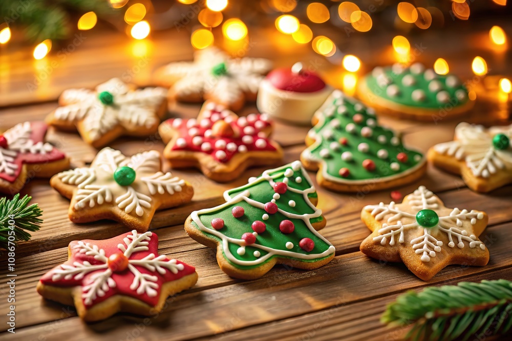 Minimalist Christmas Cookies: Gift Ideas with Bokeh Minimalist Christmas Cookies: Gift Ideas with Bokeh