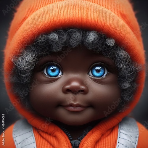 Baby Blue Eyes ACF and Safety Orange FF photo