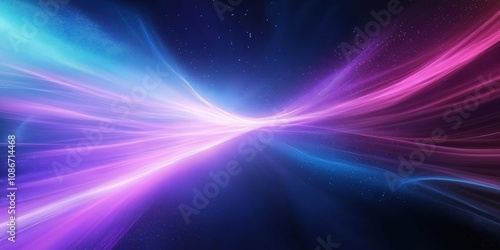 A colorful, swirling galaxy with a purple and blue line in the middle. The colors are vibrant and the line is wavy, giving the impression of movement and energy