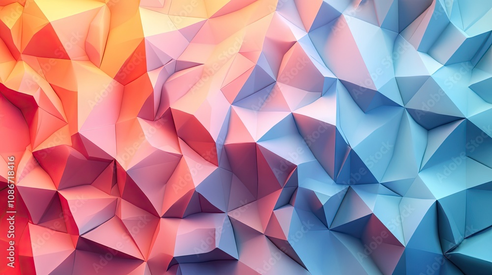 Abstract geometric background featuring a vibrant blend of reds and blues, creating a dynamic visual contrast. Abstract geometric background featuring a vibrant blend of reds and blues, creating a dynamic visual contrast.