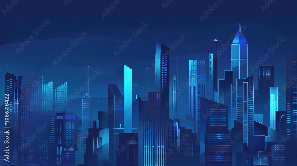 Blue Tech City Architecture Background - A Futuristic Urban Landscape of Innovation. The Blue - Hued Buildings with Sleek Lines, Symbolizing the Technological Advancements Blue Tech City Architecture Background - A Futuristic Urban Landscape of Innovation. The Blue - Hued Buildings with Sleek Lines, Symbolizing the Technological Advancements